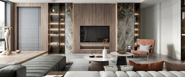 Modern simple wooden TV cabinet