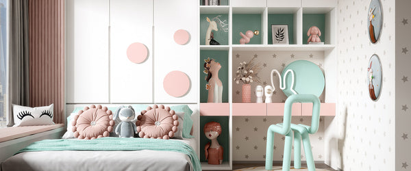 Girls' room design style in children's rooms