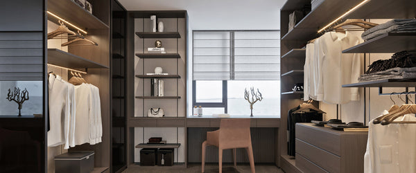 Modern light luxury overall walk-in cloakroom