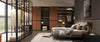 Italian Glass Door cloakroom | Luxury shadow dance