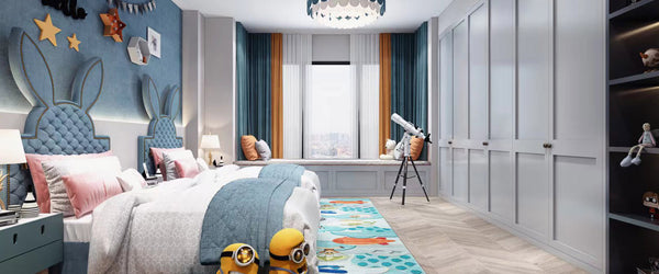 Twin bed design for two children