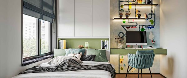 The design style of the boys' room in the children's room