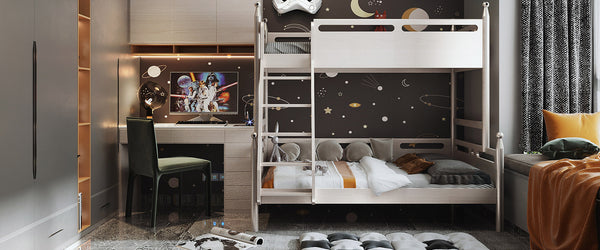 Twin bed design for two children