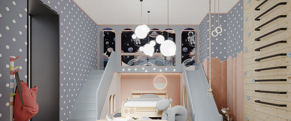 Twin bed design for two children