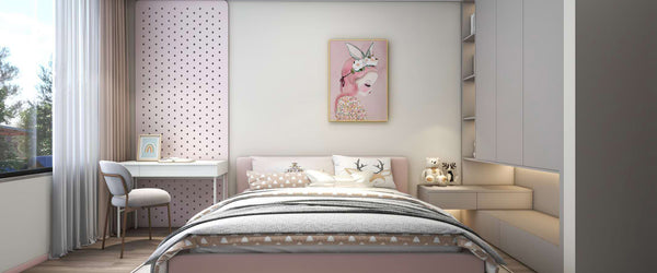 Girls' room design style in children's rooms