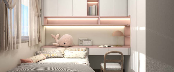 Girls' room design style in children's rooms