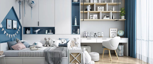 The design style of the boys' room in the children's room