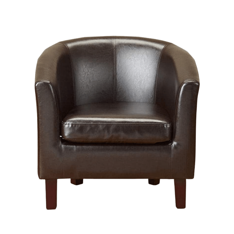 DH Modern Living Room Lounge Chair Imitation Leather DREAMEDHOME