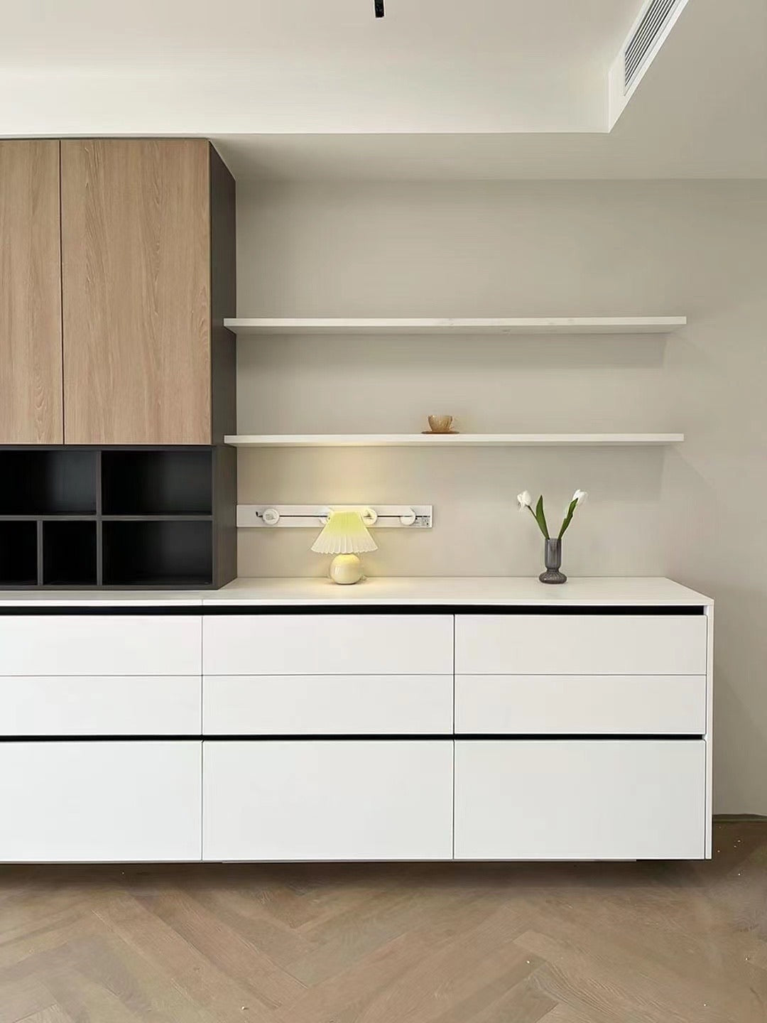 Elevate Your Home with Custom White Wood Side Cabinets: Introducing Dreamedhome